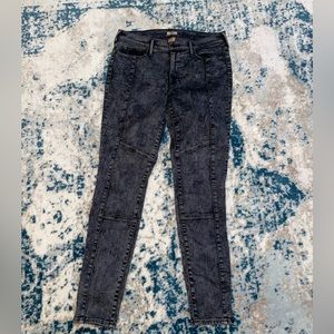 True Religion Acid wash gray black jeans